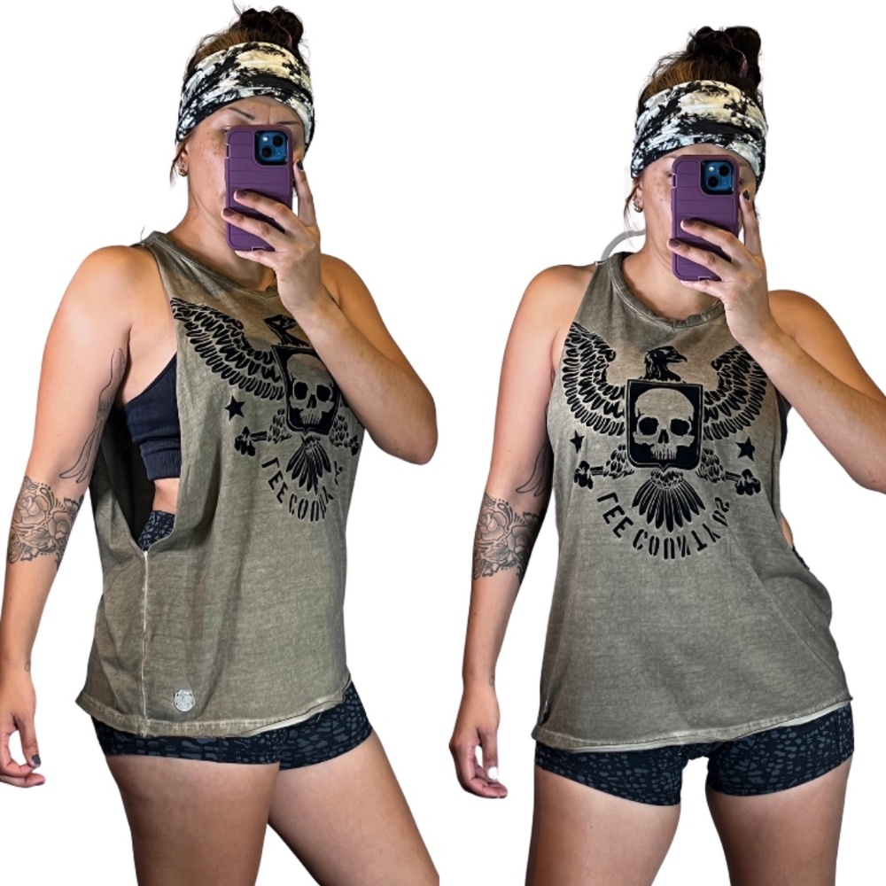 054. Rapanui Custom Cut T-shirt into Tank Top